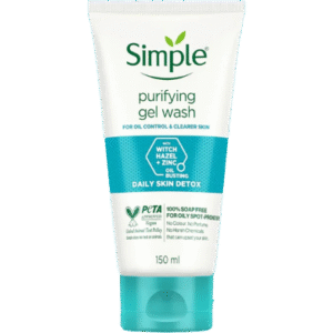 Simple Daily Skin Detox Purifying Facial Wash - 150 ml